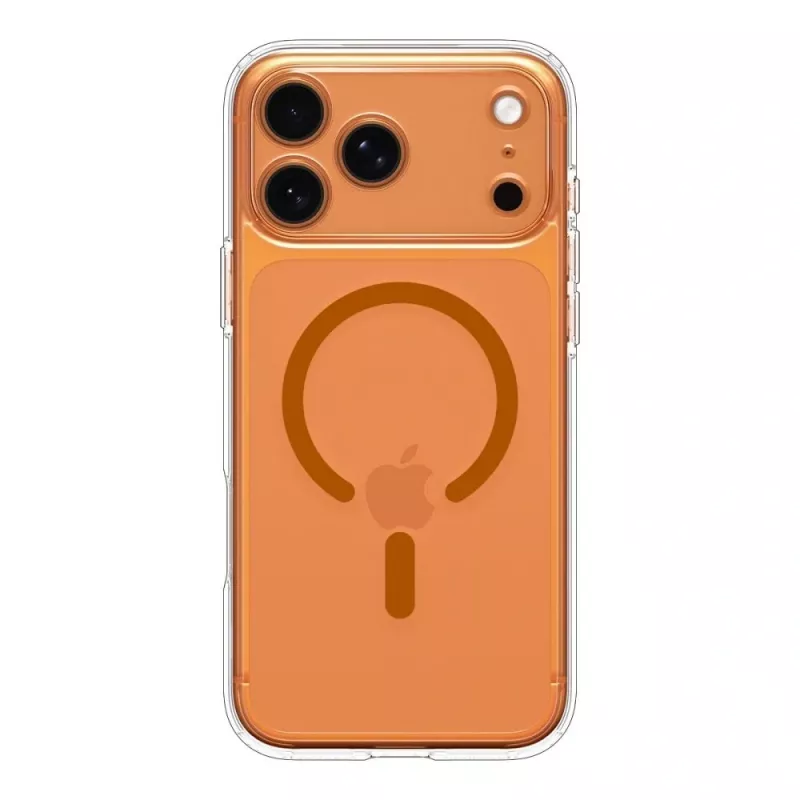 Spigen Ultra Hybrid Mag MagSafe iPhone 17 Pro Max kirkas/oranssi