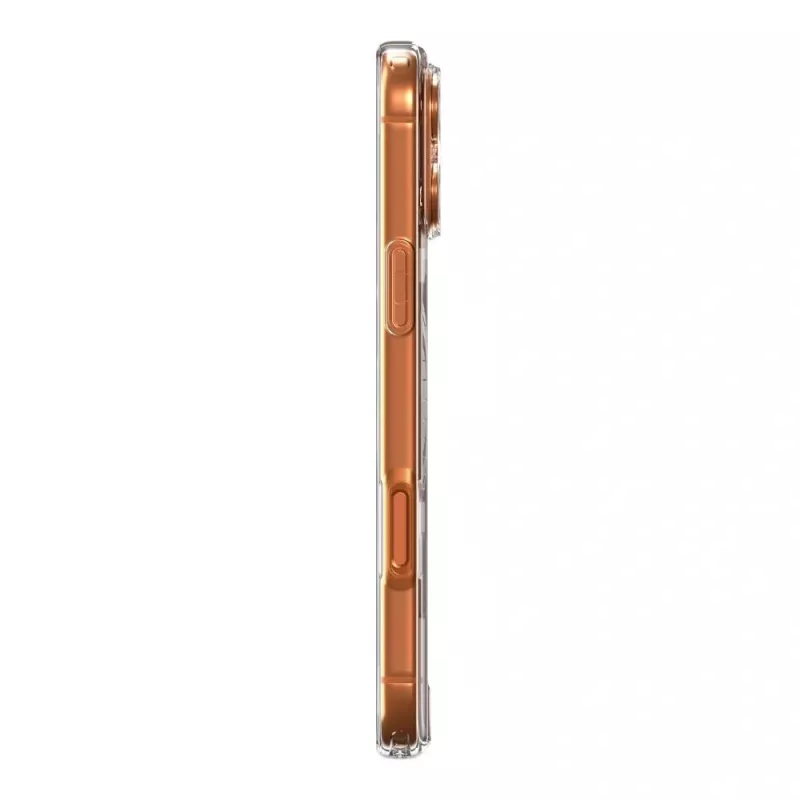 Spigen Ultra Hybrid Mag MagSafe iPhone 17 Pro Max kirkas/oranssi
