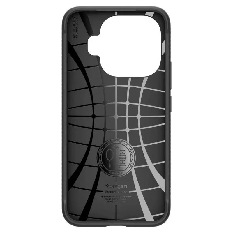 Spigen Rugged Armor -suojakuori Xiaomi 15T Pro -puhelimelle, matta musta