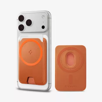 SPIGEN VALENTINUS MAGFIT+ MAGSAFE UNIVERSAL MAGNETIC CARD HOLDER metallinen oranssi