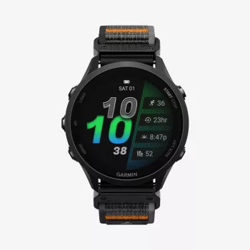Spigen Athlex Air Garmin QuickFit 22 mm Active Black/Orange -älykellon ranneke