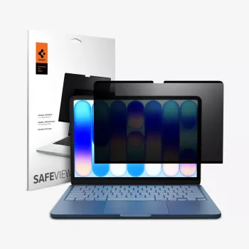 Spigen Safe View Privacy näytönsuojakalvo MacBook Neo 13 (2026)