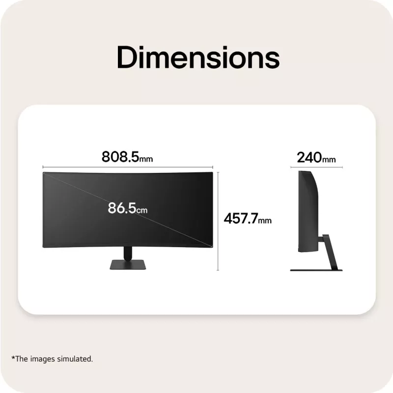 LG UltraWide 34U601B-B.AEUQ 34 tuuman WQHD VA kaareva näyttö, 120Hz
