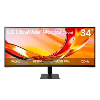 LG UltraWide 34U601B-B.AEUQ 34 tuuman WQHD VA kaareva näyttö, 120Hz