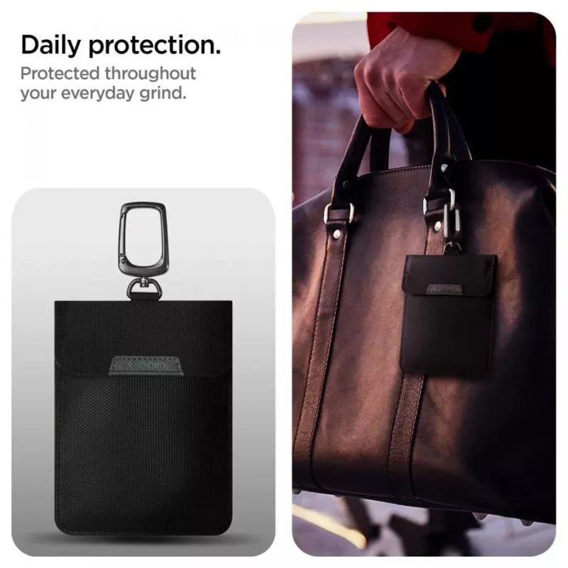 Spigen Keyless RFID Signal Blocker -pussi - musta