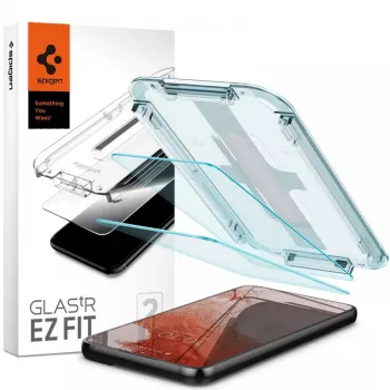 Spigen Glas.tR EZ Fit karkaistu lasi näytönsuoja 2 kpl:n pakkaus Samsung Galaxy S22