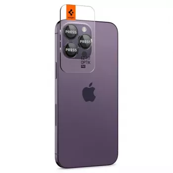 Spigen Optik.TR EZ Fit kameransuoja 2 kpl:n pakkaus iPhone 14 Pro / 14 Pro Max - musta