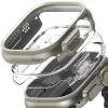 Ringke Slim 2 kpl:n pakkaus Apple Watch Ultra (49 mm) Clear & Titanium Grey