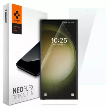 Spigen Neo Flex näytönsuojakalvo Samsung Galaxy S23 Ultra -laitteelle (läpinäkyvä) - 2 kpl:n pakkaus