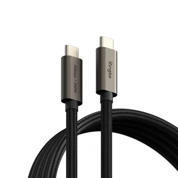 RINGKE USB 3.2 Gen 2x2 Type-C -kaapeli PD 240W 100cm musta
