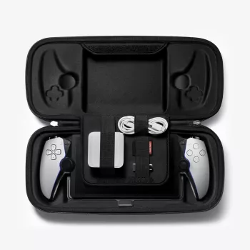 Spigen Rugged Armor Pro -kotelo Sony PlayStation Portalille - musta