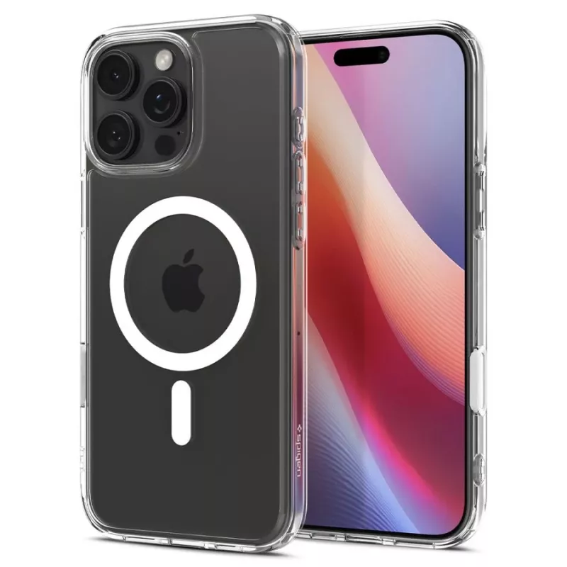 Spigen Ultra Hybrid T MagSafe -kotelo Apple iPhone 16 Pro Maxille, valkoinen