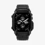 SPIGEN Rugged Armor Pro Apple Watch 10/11 (42 mm) mattamusta kotelo integroidulla rannekkeella