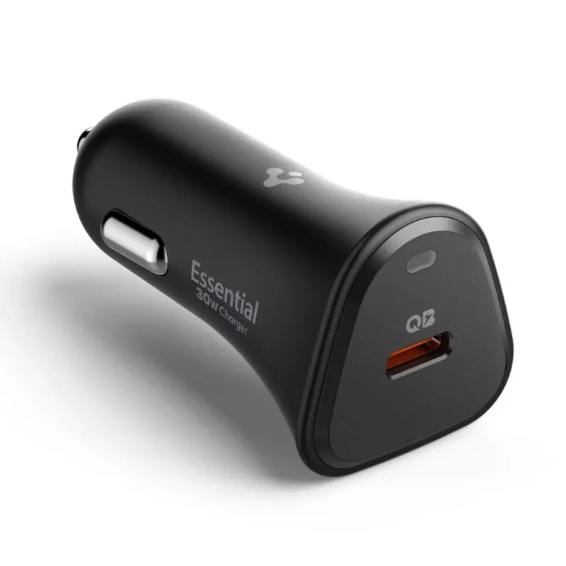 SPIGEN ESSENTIAL EV301 1-PORTTINEN AUTOLATURI 30W MUSTA