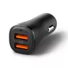 SPIGEN Essential EV302 2-porttinen autolaturi 30W musta