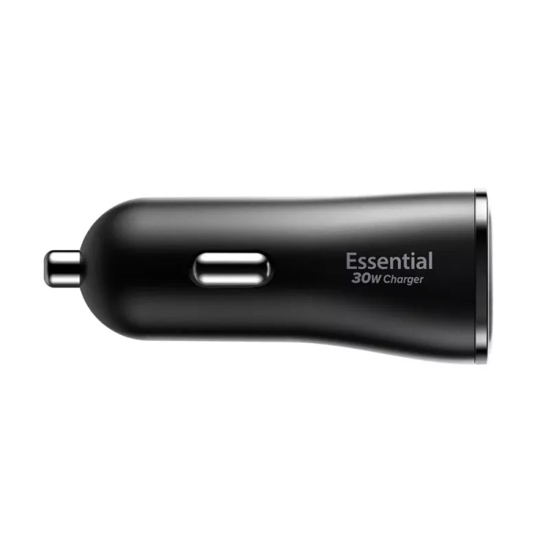 SPIGEN Essential EV302 2-porttinen autolaturi 30W musta