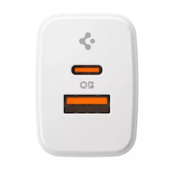 SPIGEN ESSENTIAL EE202EU 2-PORTTINEN VERKKOLATURI 20W VALKOINEN