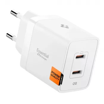 SPIGEN ESSENTIAL EE472EU 2-porttinen verkkolaturi 47W valkoinen