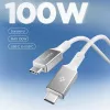Spigen Essential USB-C - USB-C -kaapeli 100W 1 m valkoinen