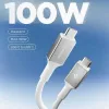 SPIGEN EB10020CC Essential USB-C - USB-C -kaapeli 100W 2 m valkoinen