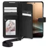 SPIGEN Wallet S -kotelo Samsung Galaxy S25+ Plus musta