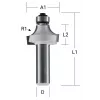 Makita pyöristysjyrsinterä - 19 mm