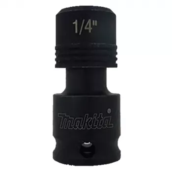 Makita B-68454 3/8 tuuman neliö - 1/4 tuuman kuusiokanta teräadapteri varmistustapilla