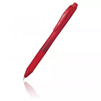 Pentel EnerGel X painonappigel-kynä - punainen muste - 0.7 mm - punainen läpinäkyvä runko