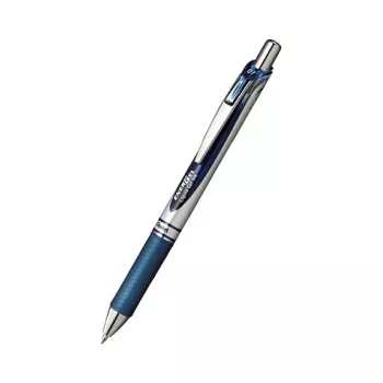 Pentel EnerGel XM painonappigel-kynä - laivastonsininen muste - erittäin hieno 0.35 mm - laivastonsininen runko - hopeinen klipsi