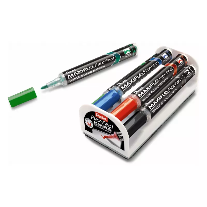 Pentel Maxiflo Flex-Feel valkotaulutussi MWL5SBF-BX punainen