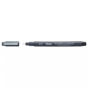 Pentel Pointliner fineliner musta 0,1 mm
