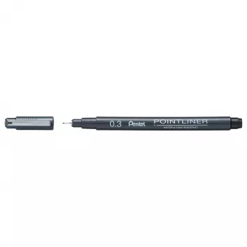 Pentel Pointliner fineliner musta 0,3 mm