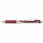 Pentel Energel BL77 painokynä - viininpunainen muste - 0,7 mm - hopeinen pidike - pyöreä runko