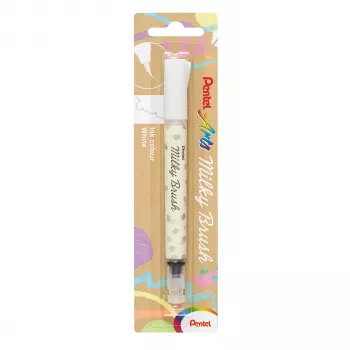 Pentel Milky Brush kynä, valkoinen