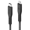 ENERGEA Flow USB-C - Lightning -kaapeli 1,5m musta 60W 3A PD pikalataus MFi-sertifioitu