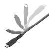 ENERGEA Flow USB-C - USB-C -kaapeli 1,5m musta 240W 5A PD pikalataus