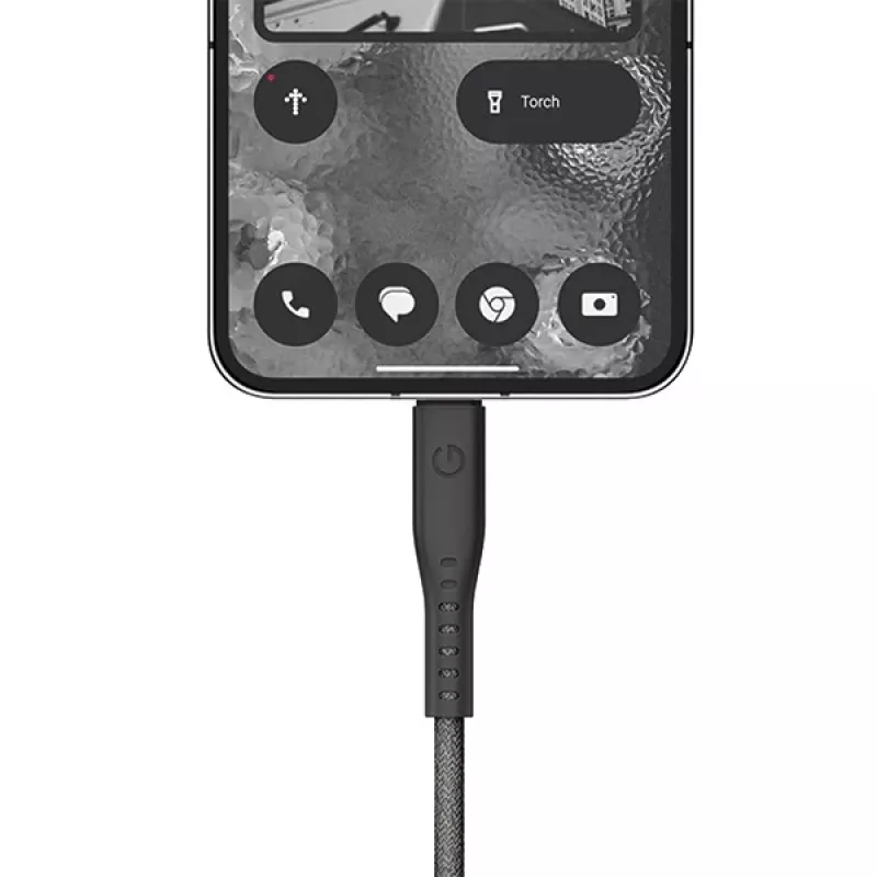 ENERGEA Flow USB-C - USB-C -kaapeli 1,5m musta 240W 5A PD pikalataus