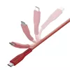 ENERGEA Flow USB-C - USB-C -kaapeli 1,5m punainen 240W 5A PD pikalataus