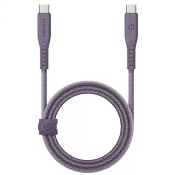 ENERGEA Flow USB-C - USB-C -kaapeli 1,5m violetti 240W 5A PD pikalataus