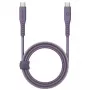 ENERGEA Flow USB-C - USB-C -kaapeli 1,5m violetti 240W 5A PD pikalataus