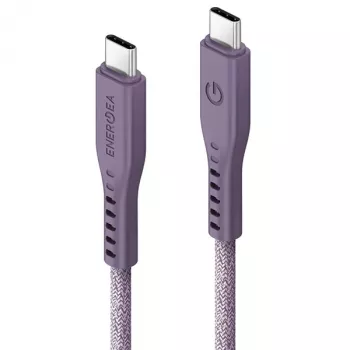 ENERGEA Flow USB-C - USB-C -kaapeli 1,5m violetti 240W 5A PD pikalataus