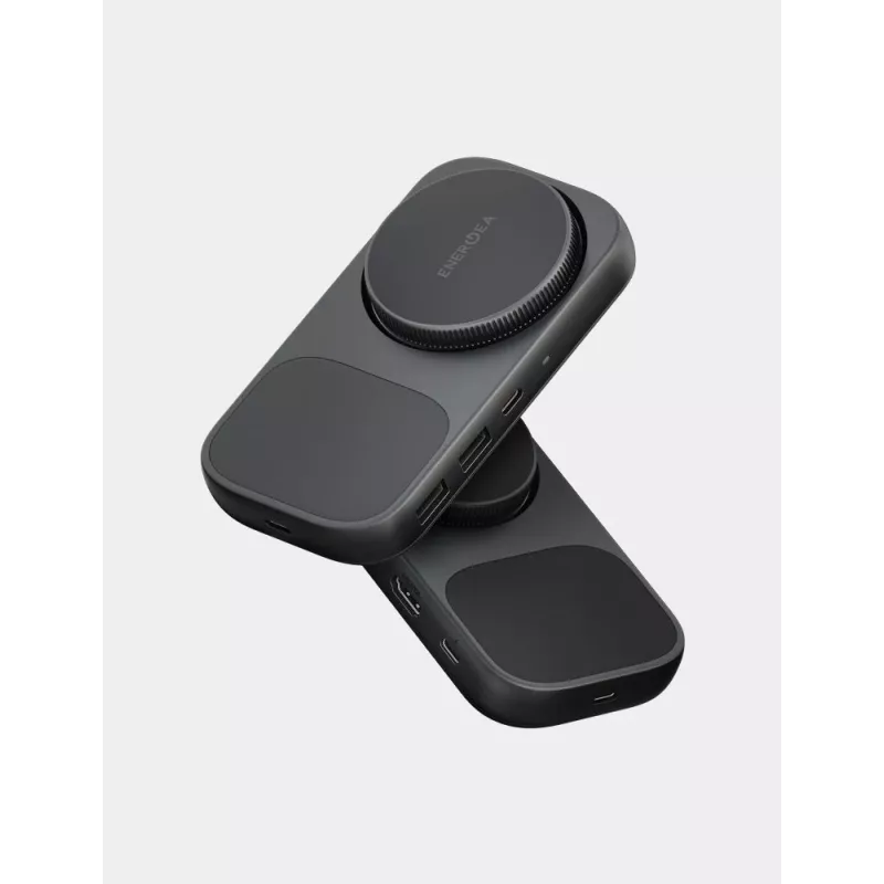 ENERGEA WiDock Plus 7-in-1 USB-C 3.1 -telakointiasema Qi2-langattomalla latauksella, grafiitti