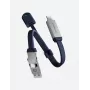 ENERGEA Sheath Key 2-in-1 USB-C - USB-C/USB-A -kaapeli 15cm sininen 60W 480Mbps