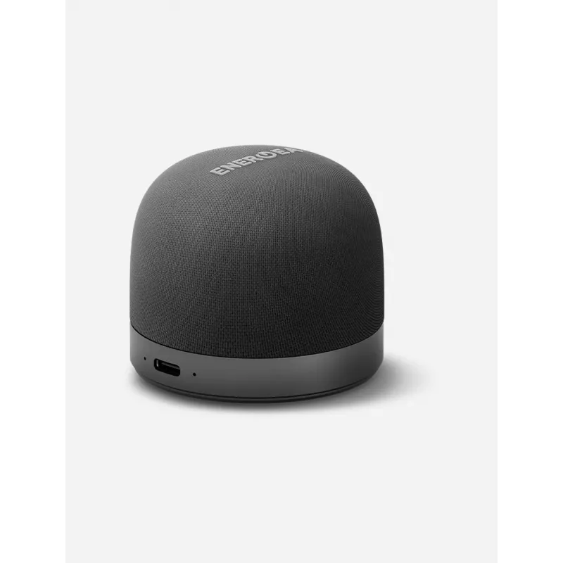 ENERGEA MagAudio Go Plus Qi MagSafe kannettava Bluetooth-kaiutin kantohihnalla, grafiitti