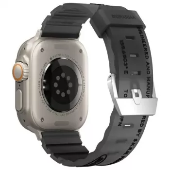 SKINARMA Shokku -ranneke Apple Watch 49/46/45/44mm - Smoke