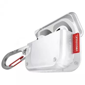 SKINARMA Saido -suojakotelo Apple AirPods Pro 2. sukupolvelle, läpinäkyvä