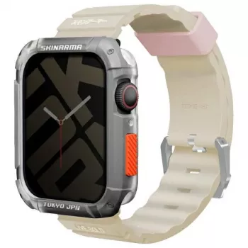SKINARMA Shokku Apple Watch 45/44/42 mm silikoniranneke beige