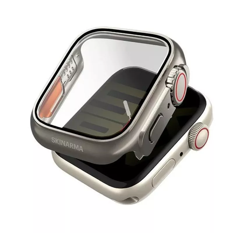 Skinarma Gado Pro kotelo Apple Watch 41 mm - titaani