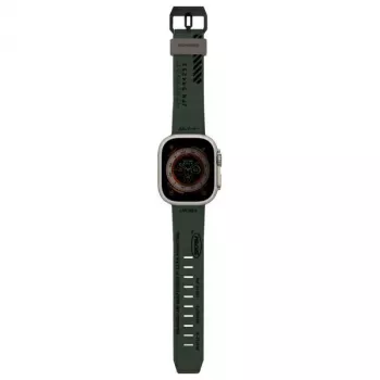 Skinarma Shokku ranneke Apple Watch 49/45/44 mm tummanoliivi