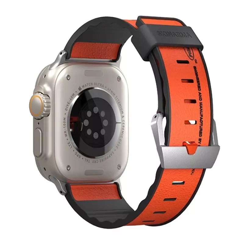 Skinarma Spunk Apple Watch -ranneke 49 mm oranssi